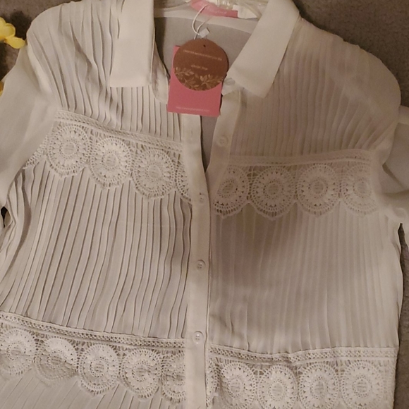 Lace Sheer Blouse! - Picture 2 of 3